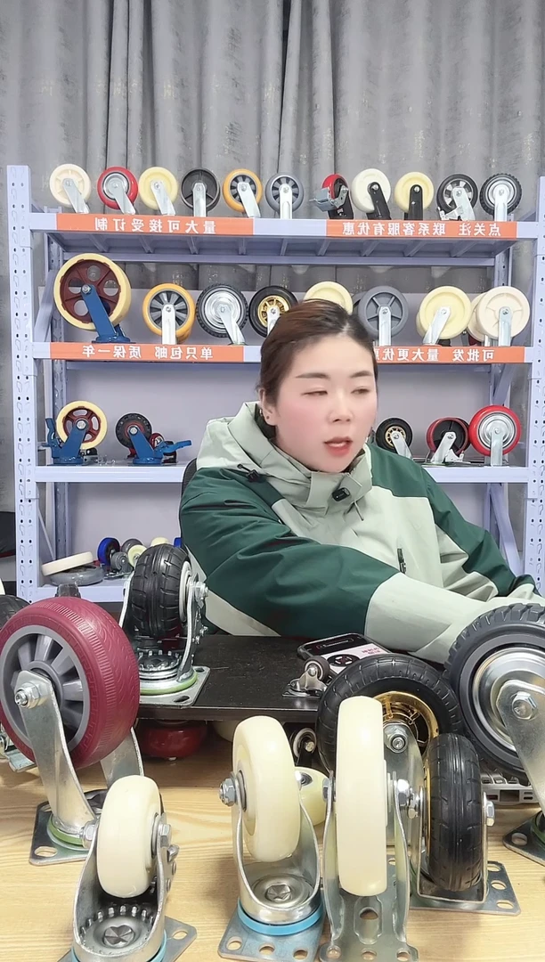古月云  老虎轮10寸圆顶橡胶单轮2个