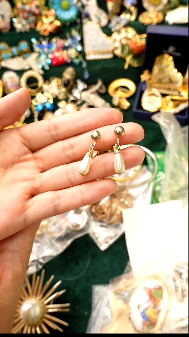 铁合金合金锆石耳环25
