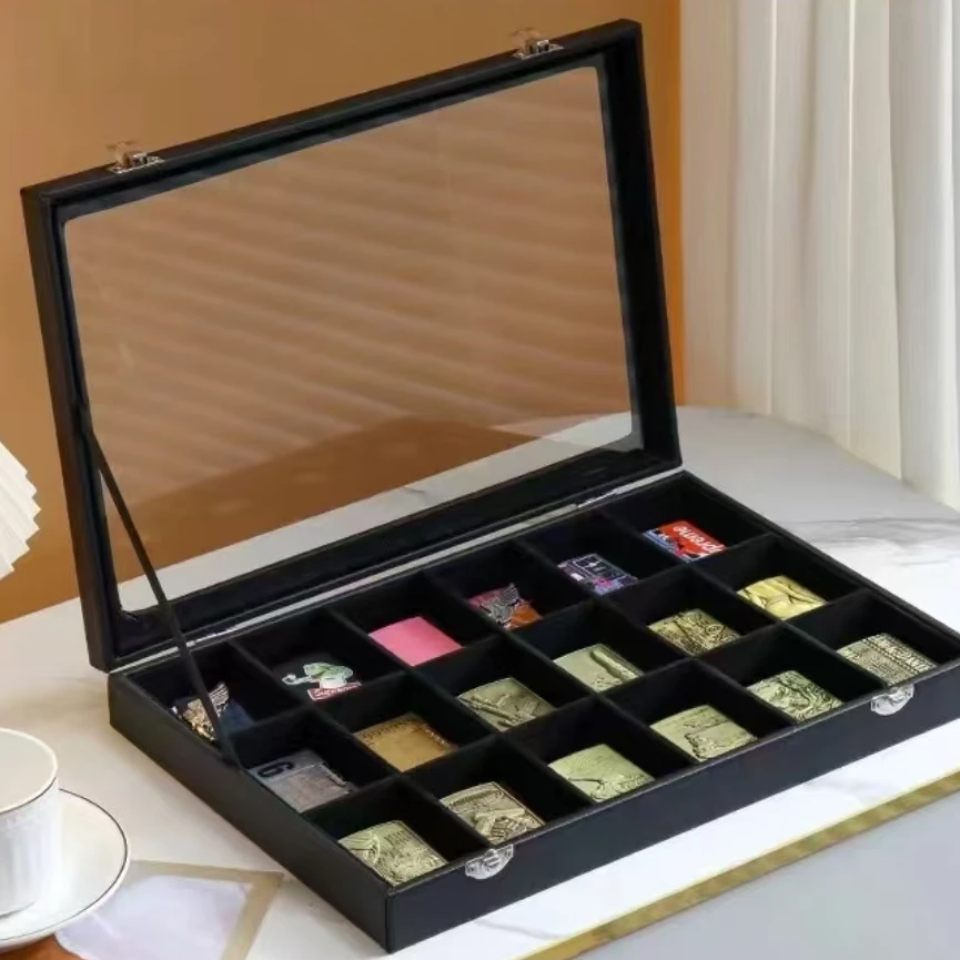 带盖防尘打火机防风火机收纳展示架收藏盒子展示展览透明大容量