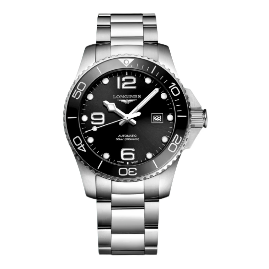 99新 Longines/浪琴 康卡斯系列782/黑色潜水系列/43mm/自动机械