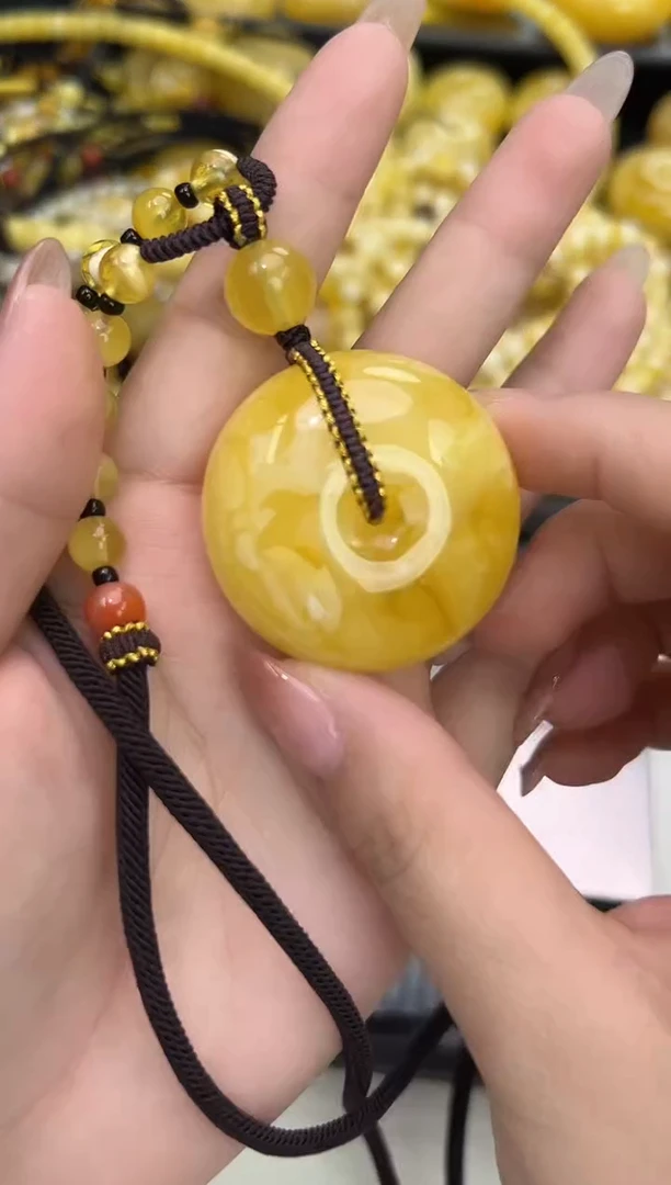 裸石琥珀未镶嵌琥珀蜜蜡吊坠