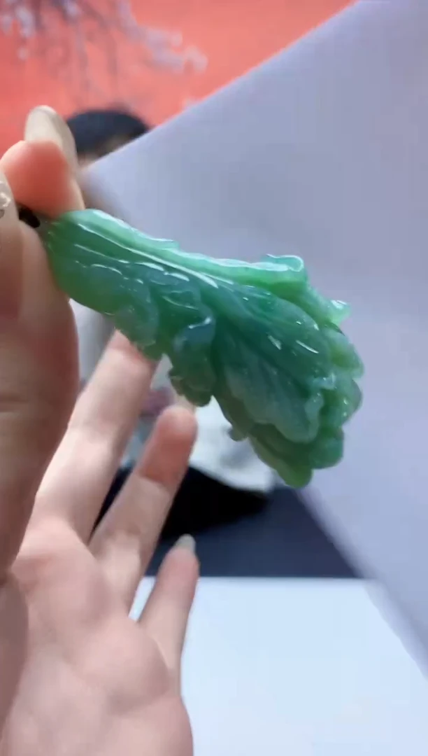 未镶嵌定制翡翠4898jw-毛货挂件36