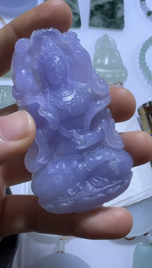 未镶嵌定制翡翠观音