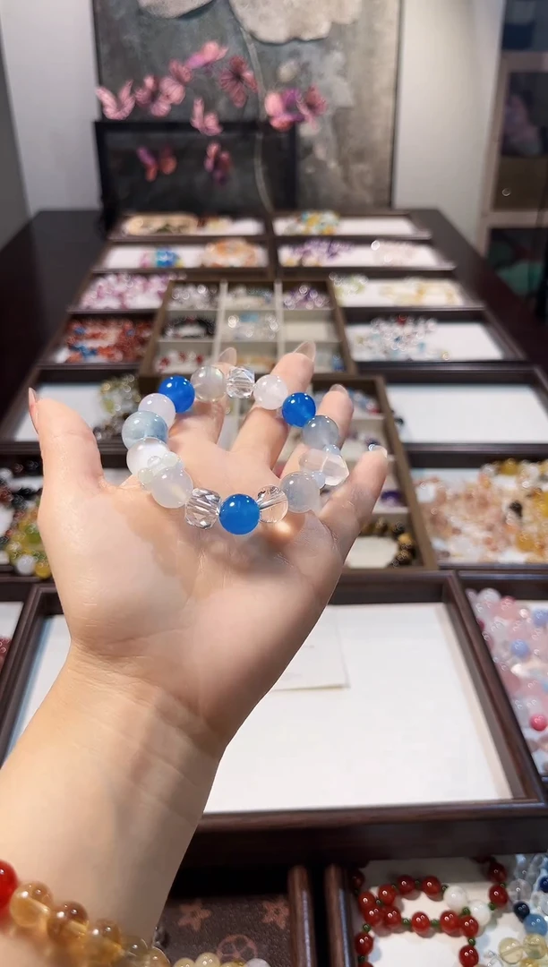 银S925镶嵌手链水晶06