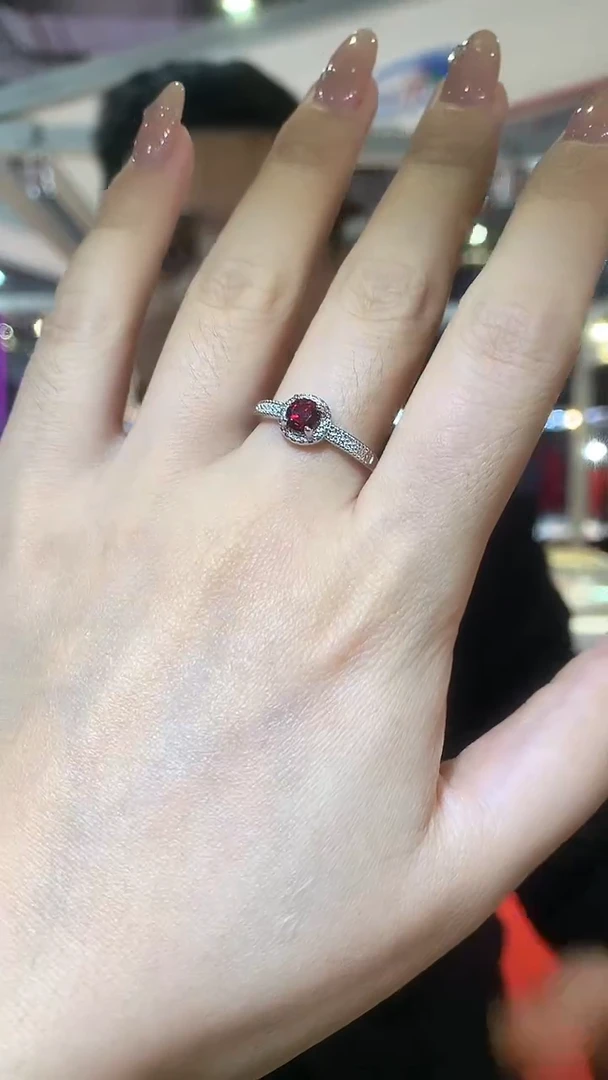 未镶嵌戒指石榴石【宝石世家严选】