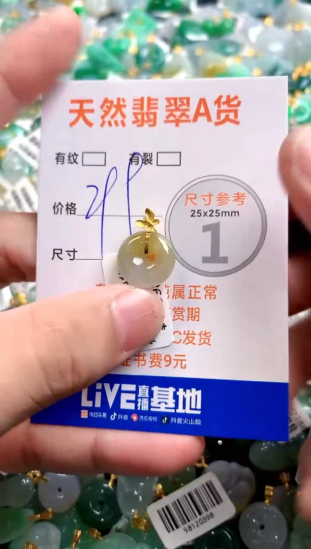 颈饰18K金镶嵌翡翠0399831751