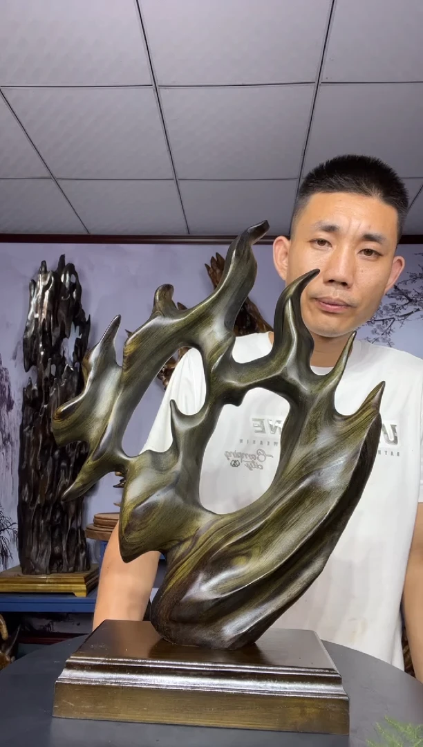金丝楠木雕款征*金丝楠木工艺品摆件
