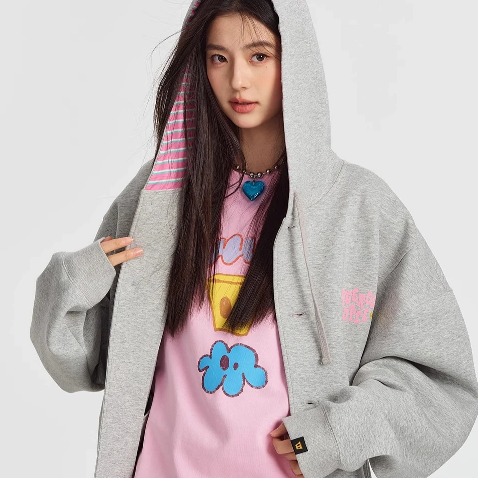 Dangerouspeople薛之谦dsp廓形空气层宽松休闲百搭弯刀袖开衫外套