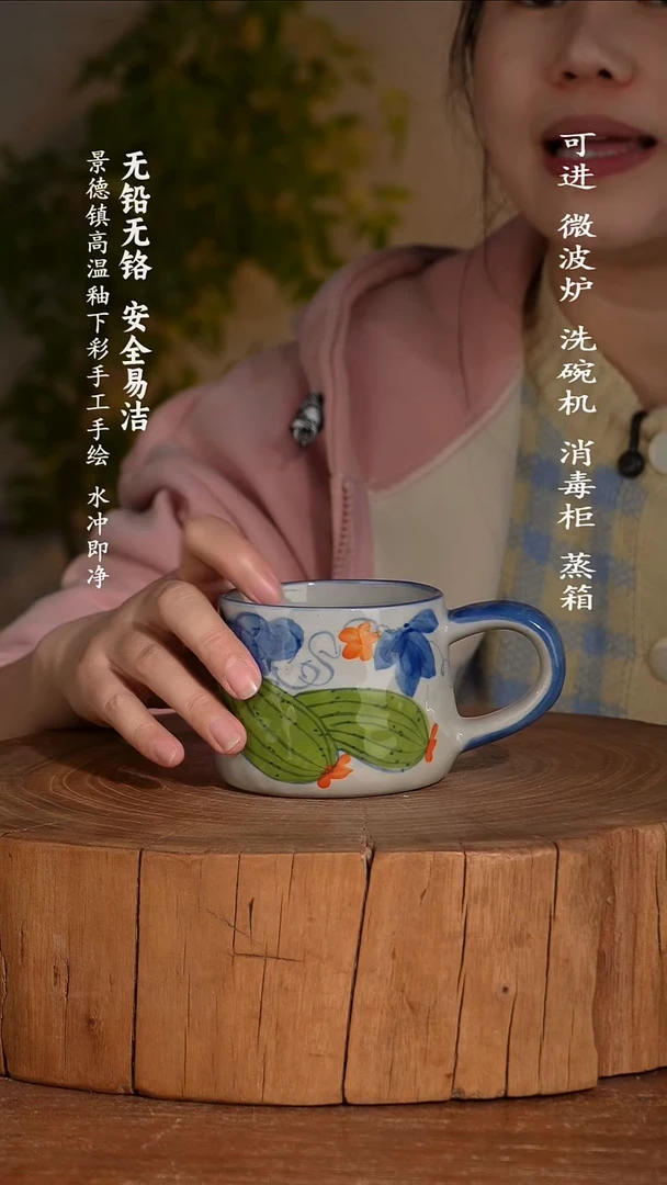 碗瓷景德镇高温瓷釉下彩手绘陶瓷
