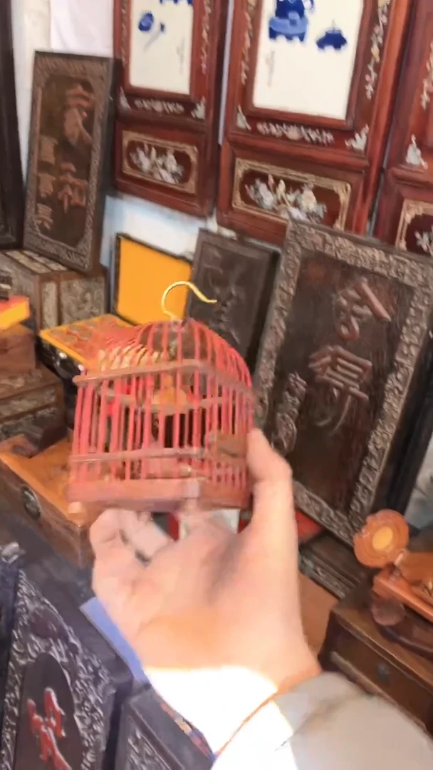 【闪购商品】非洲紫檀（红花梨）蝈蝈笼