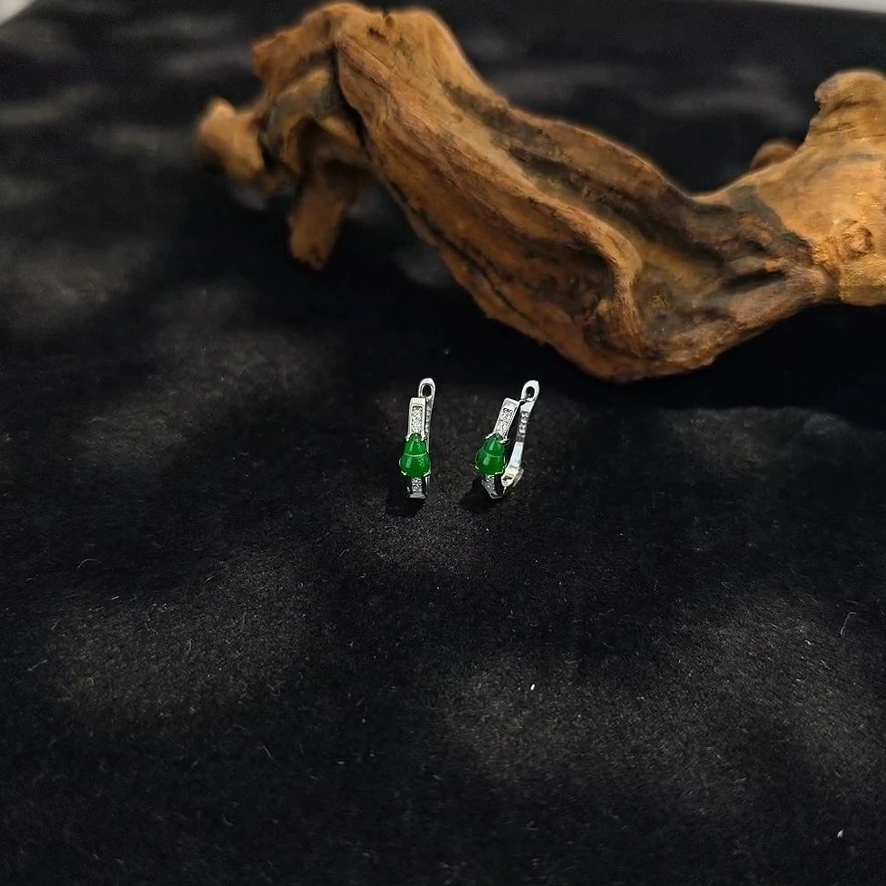 翡翠葫芦耳扣 2097 多样性发一件