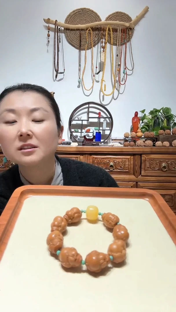 手串橄榄核精品胖财神