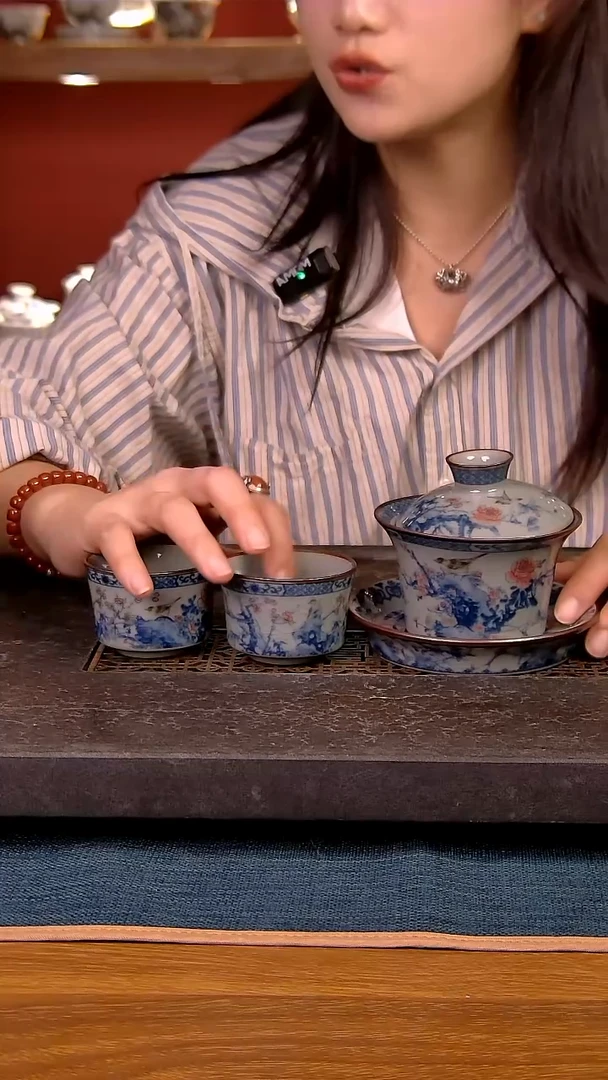 简装家用款3件套 老陶泥开片纹陶瓷茶具