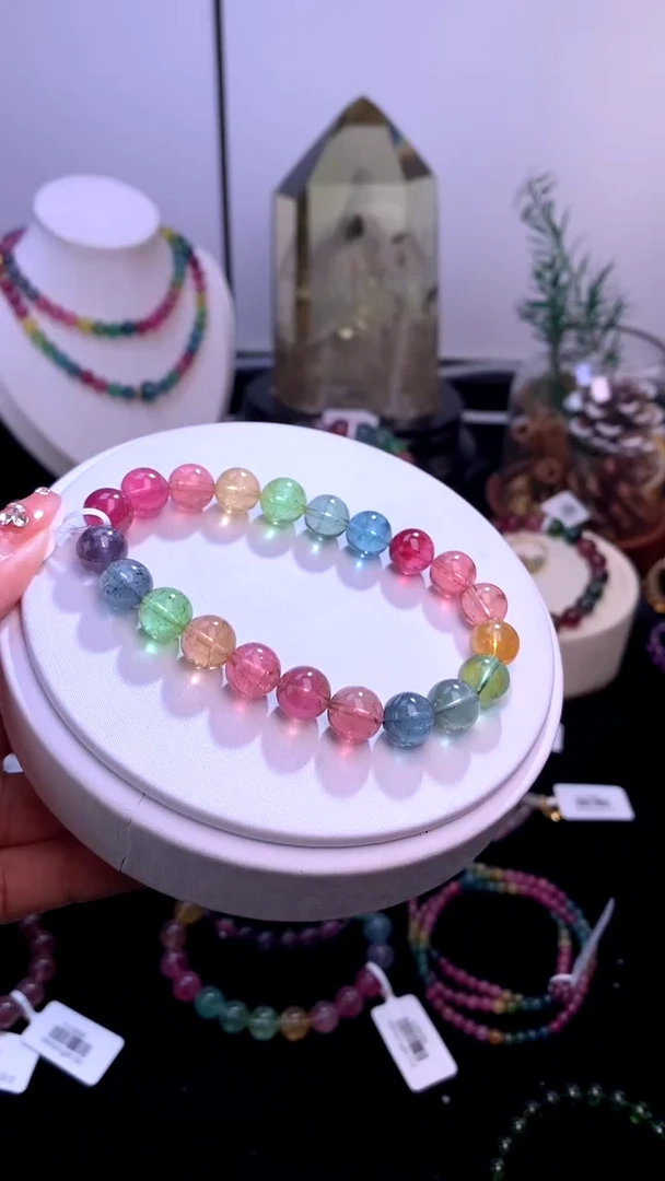 手链未镶嵌碧玺【梦源珠宝】天然碧玺单圈手链