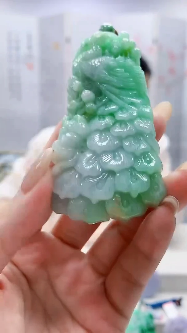 未镶嵌定制翡翠4852lr-毛货挂件20