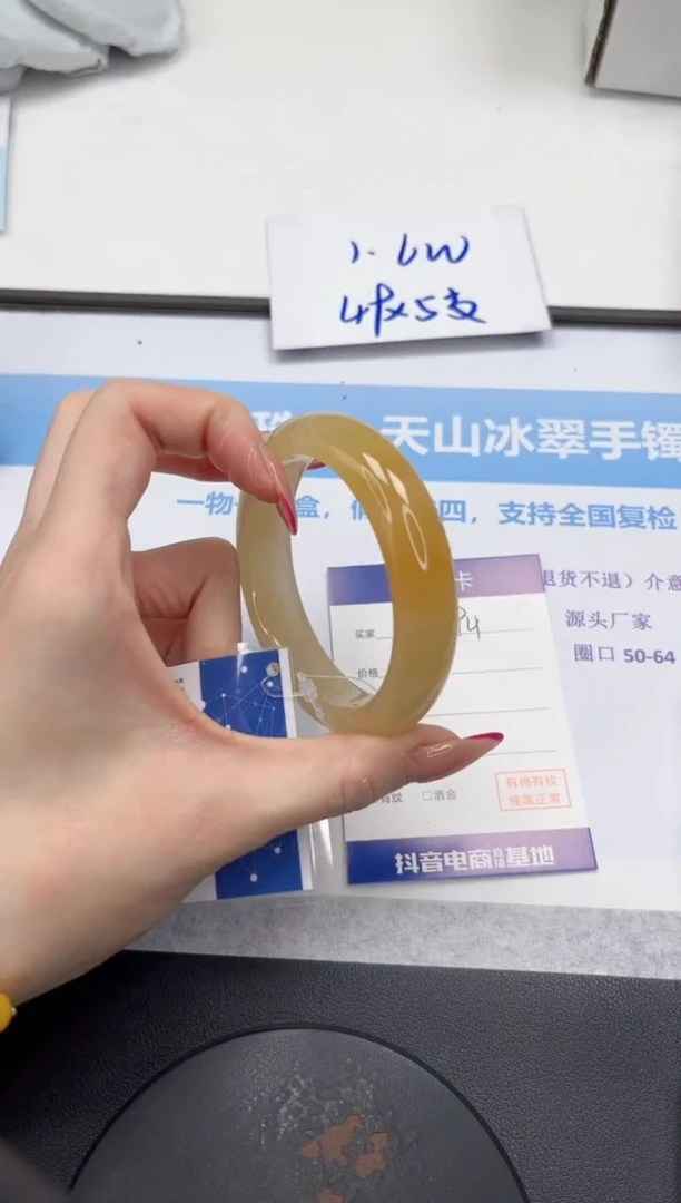 未镶嵌手镯石英质玉V294-58.5
