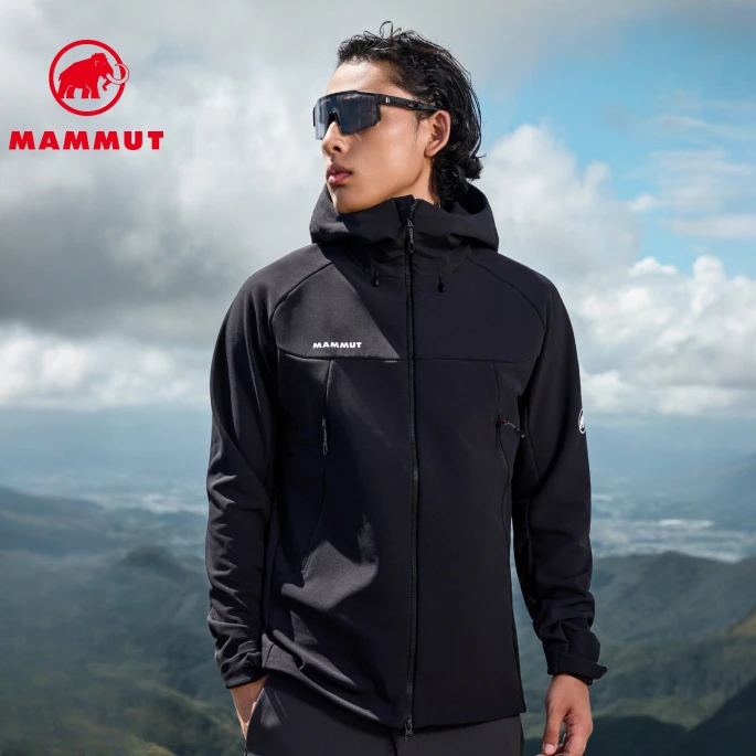 MAMMUT猛犸象Winterfield 防风防泼水弹力抓绒保暖外套男软壳夹克