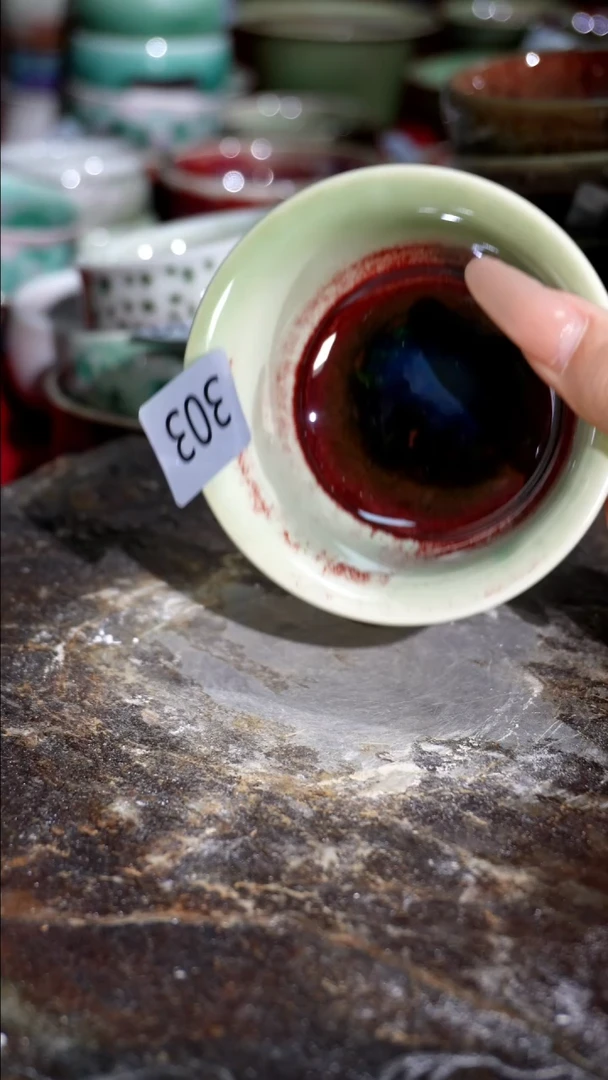 摆件精品窑变钧瓷茶器