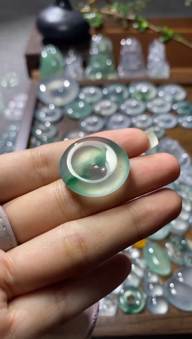 吊坠(不含链)未镶嵌翡翠扣子