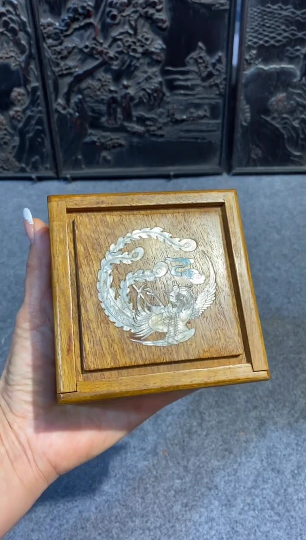 木紫檀拆件雕刻板以直播间实物为准微瑕老物件