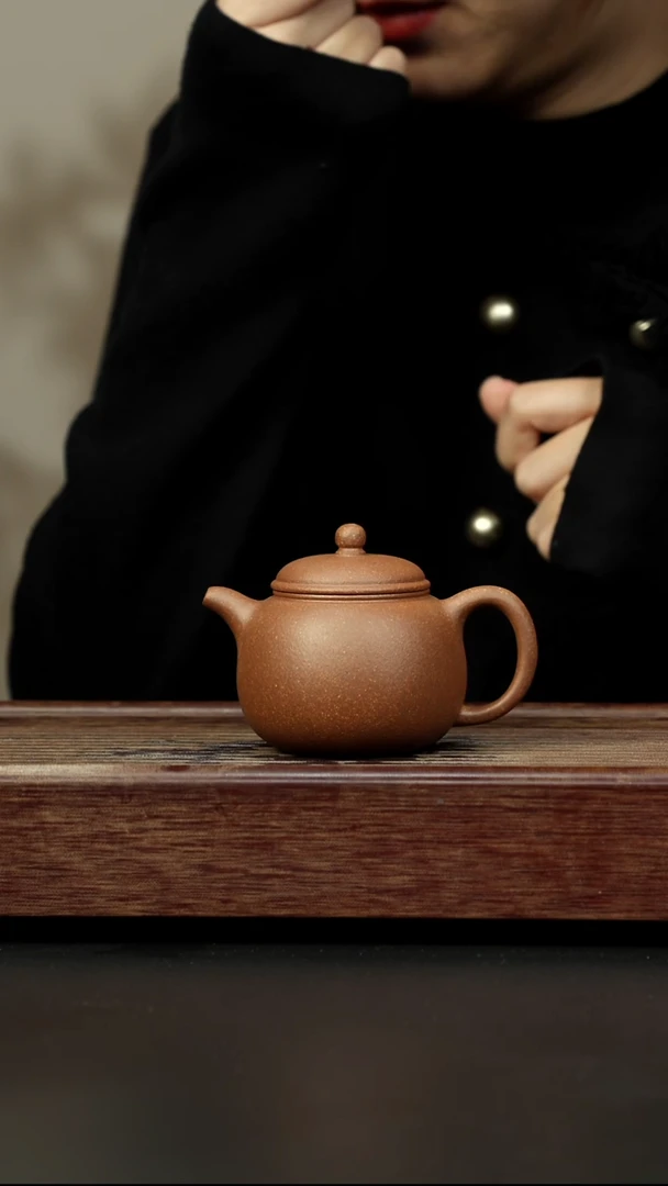 茶壶紫砂青降坡 小匏樽