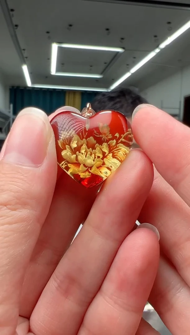 银S925镶嵌颈饰琥珀多样性拍一发一