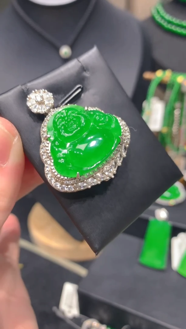 颈饰银S925镶嵌翡翠29一季