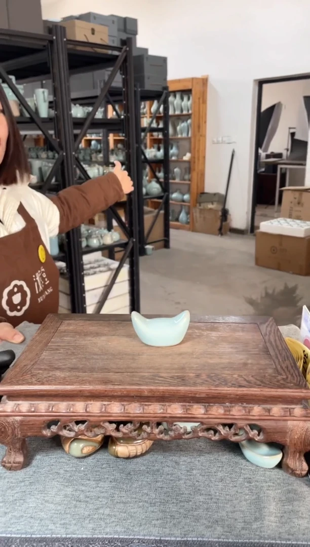 【闪购商品】瓷片天青釉 小元宝