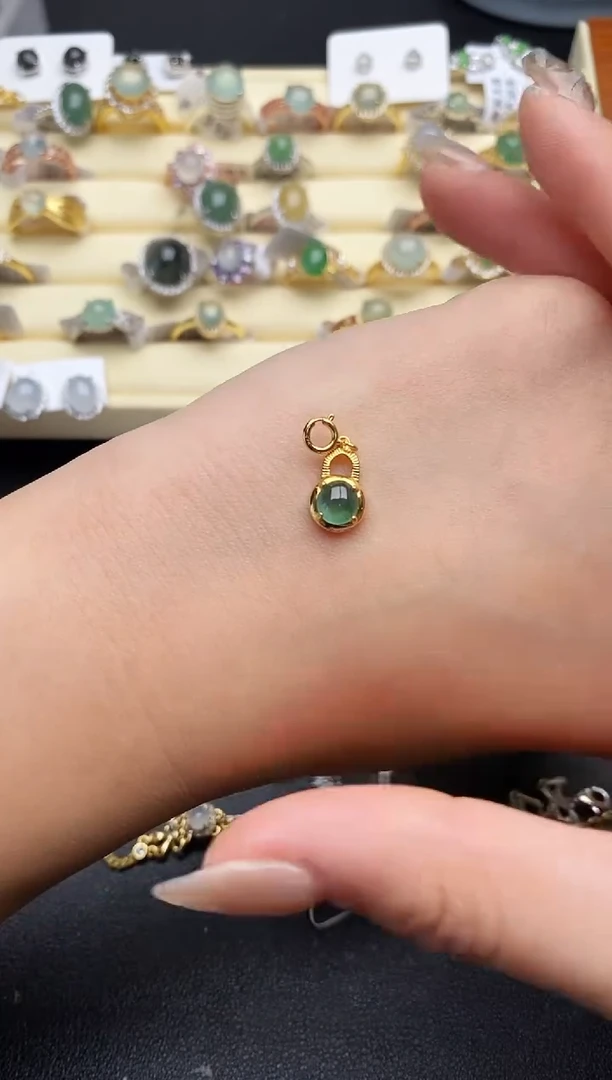 【闪购商品】翡翠戒指银S925镶嵌44444444+2