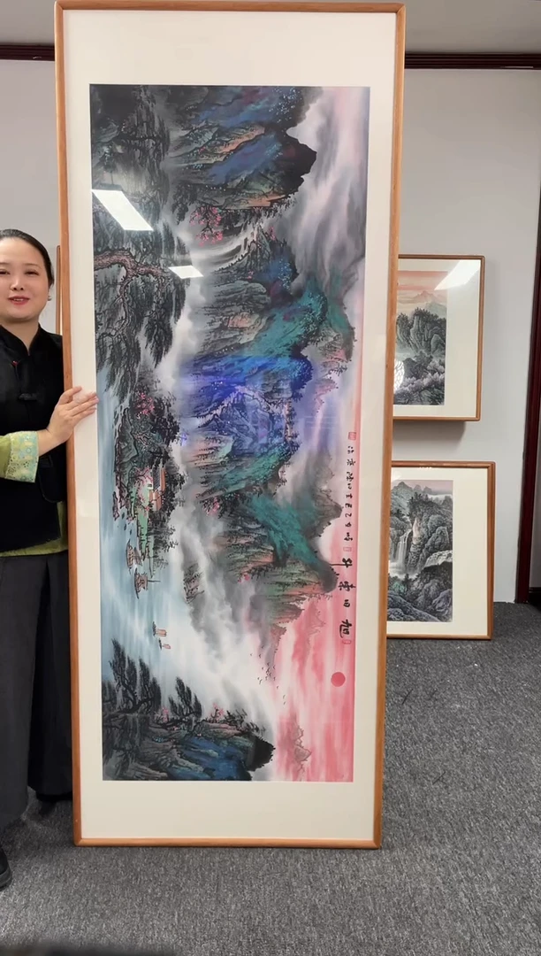 【闪购商品】国画旭日东升 210*80 陈亮 