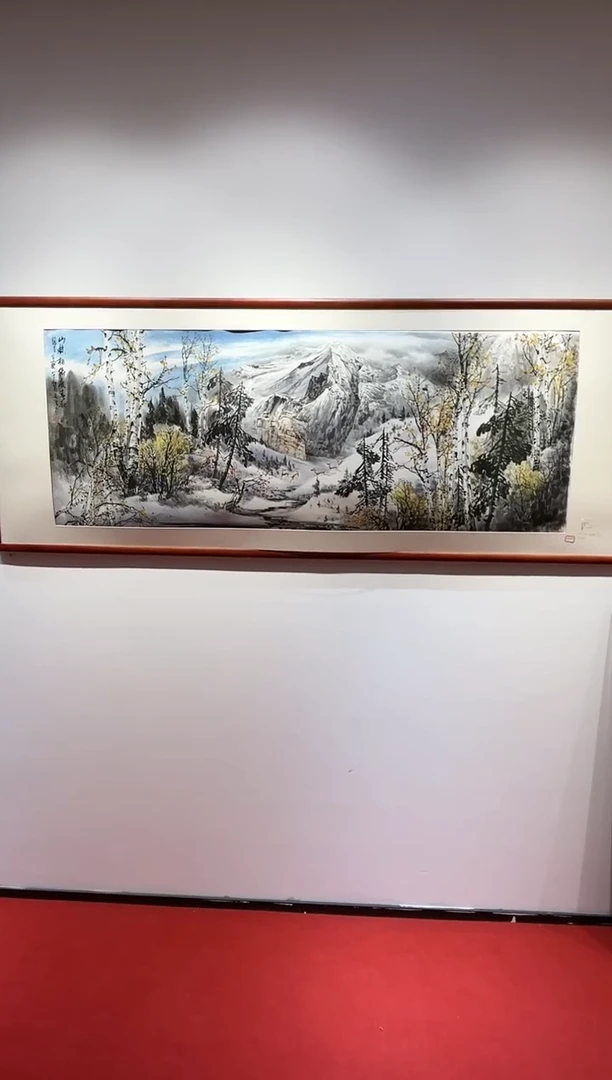 【闪购商品】绘画李长胜-12平尺-白桦林-邮册-红书
