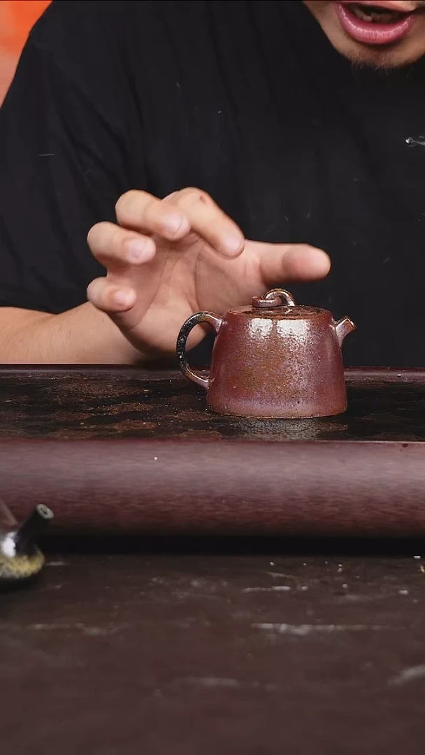 茶壶紫砂柴烧 壶