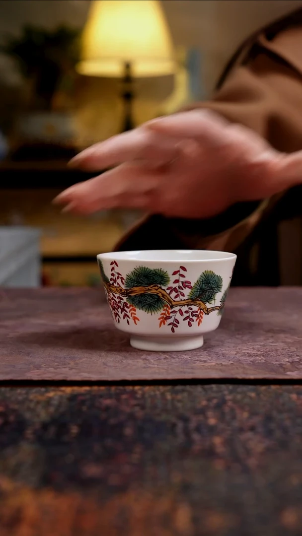 杯景德镇陶瓷杯碗柴烧多人