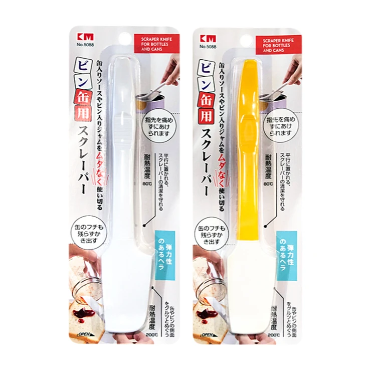 KM硅胶刮刀搅拌刮板便利清洁罐底器酱料开罐器烘焙奶油抹刀