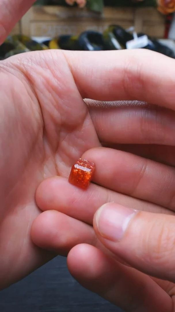 【闪购商品】长石L001金太阳方糖未镶嵌多样性发其一