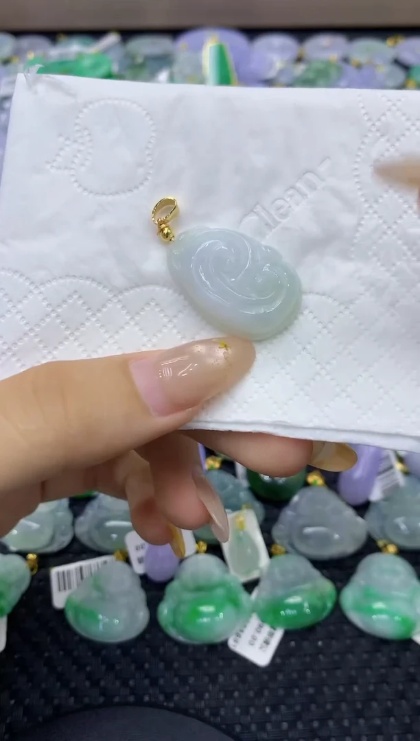 颈饰未镶嵌翡翠天然缅甸翡翠A货