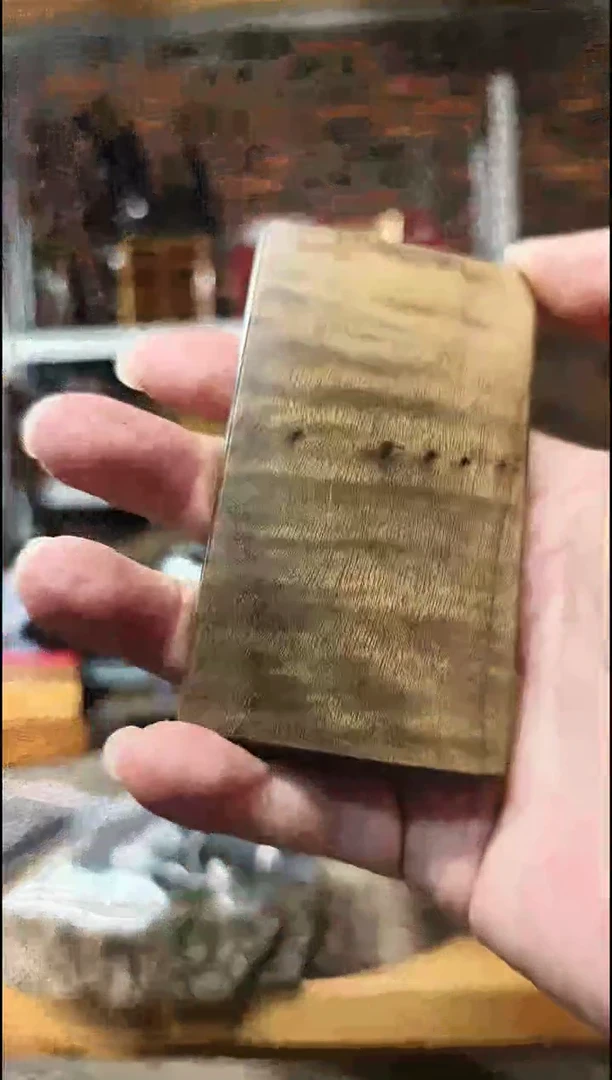 金丝楠无事牌手把件
