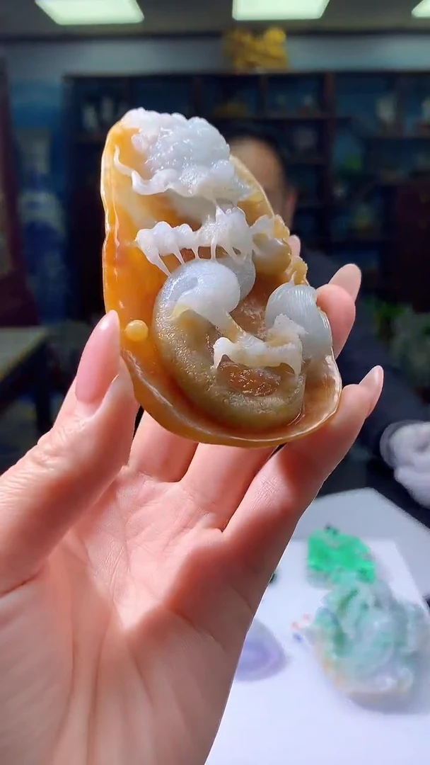 【闪购商品】定制翡翠未镶嵌8048jj-毛货挂件4