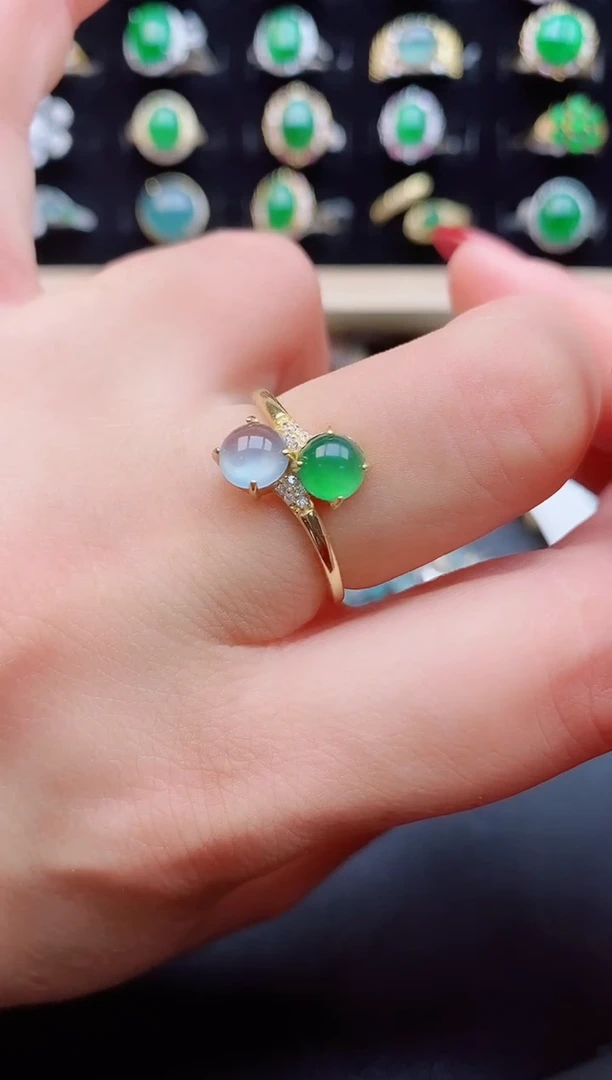 【闪购商品】翡翠戒指银S925镶嵌1212