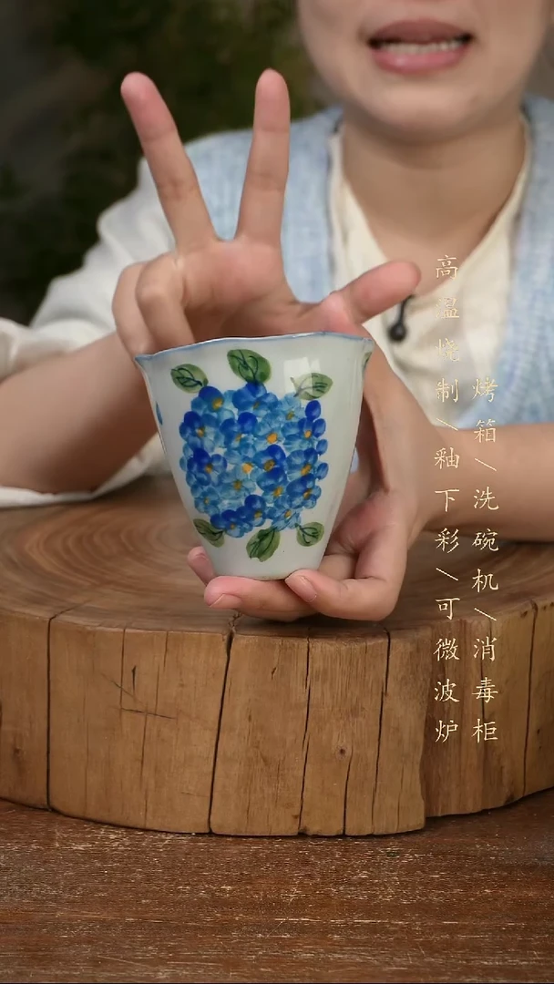 碗瓷景德镇手工手绘高温瓷釉下彩