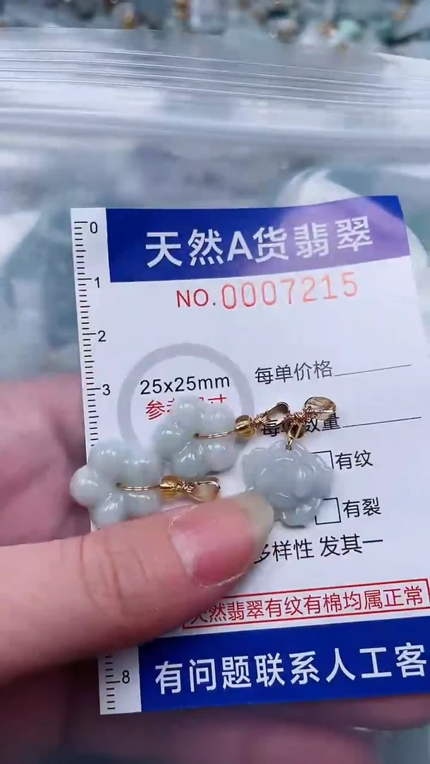翡翠未镶嵌吊坠(不含链)1
