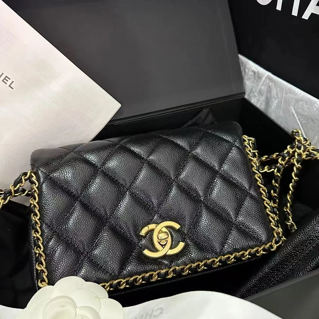 99新 Chanel/香奈儿 鱼子酱 单肩斜挎包 安洁利严选/XX01