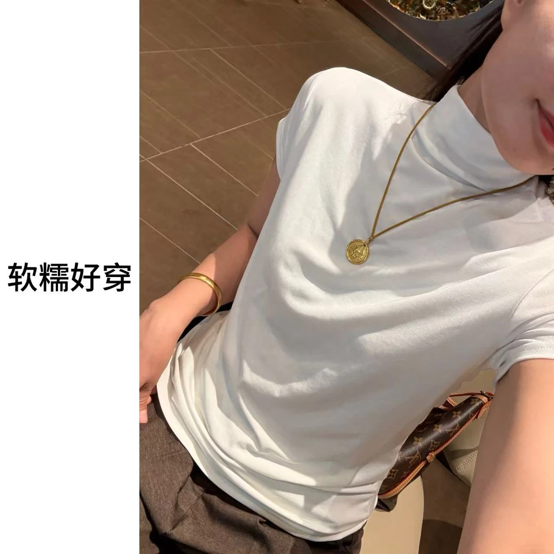 【S.宋晓暖】夏季新款百搭显瘦小香版型短袖NJ-4051