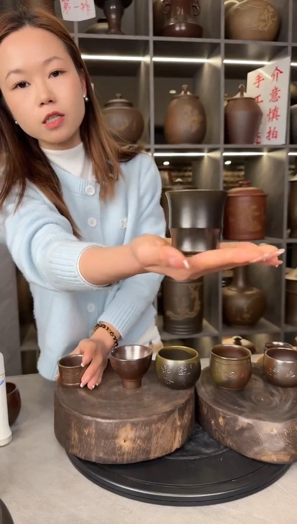 【闪购商品】杯本陶手作坭兴陶柴烧主人杯