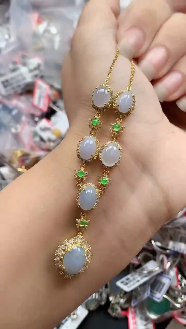 银S925镶嵌戒指翡翠天然A货缅甸翡翠