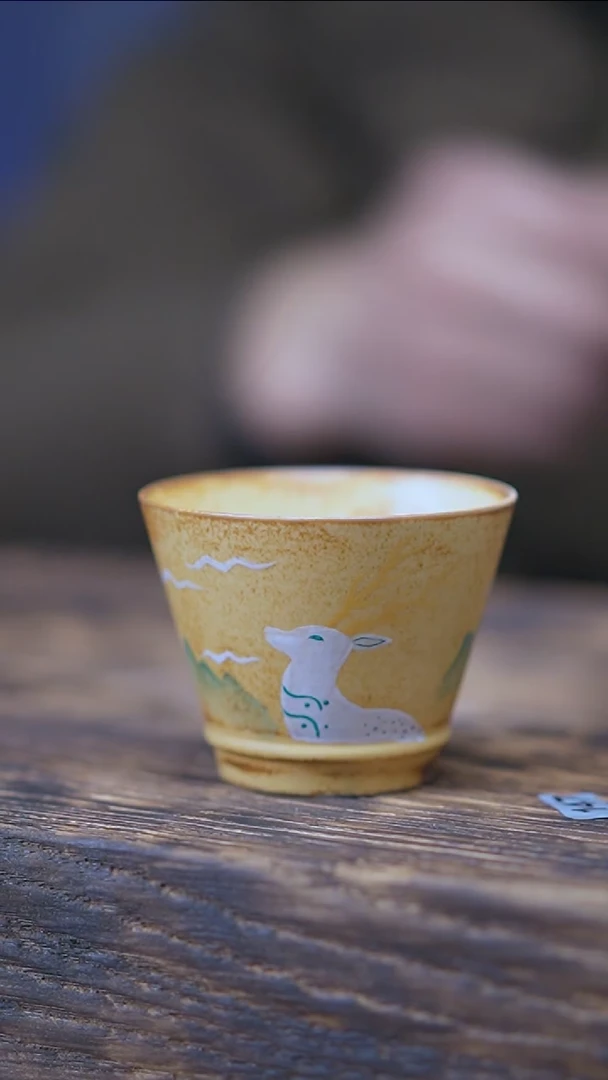【闪购商品】景德镇手绘小鹿单杯