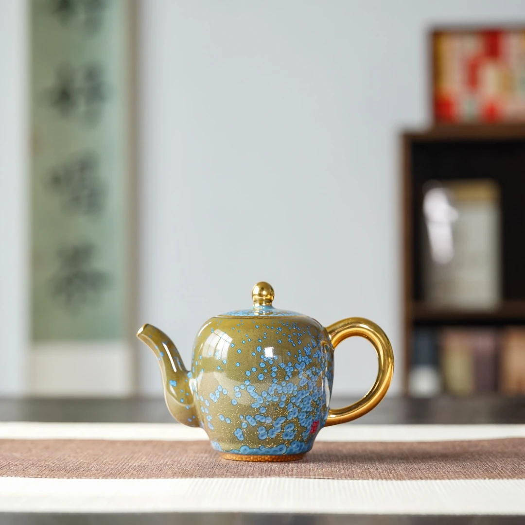 【非遗茶空间】钧御官窑-美人肩壶    中式茶杯茶具茶器