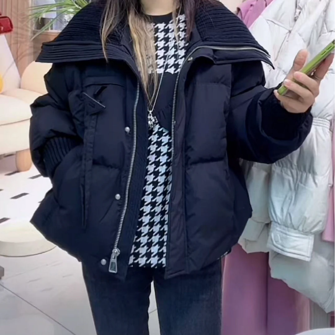 黑色短款休闲百搭羽绒服【Z54W565】