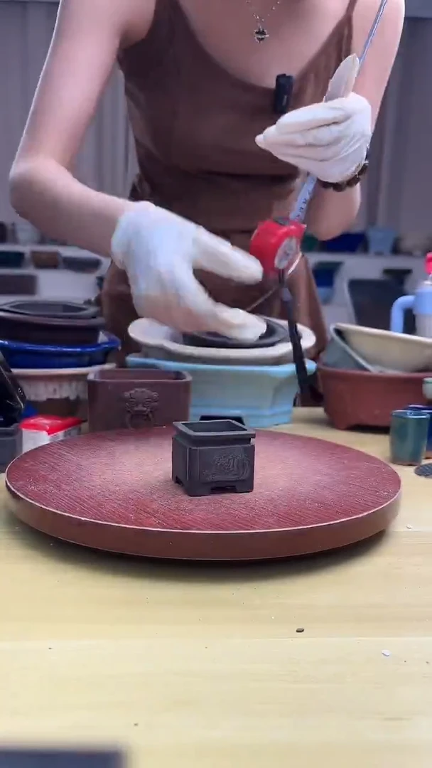 紫砂花盆紫砂花盆微瑕