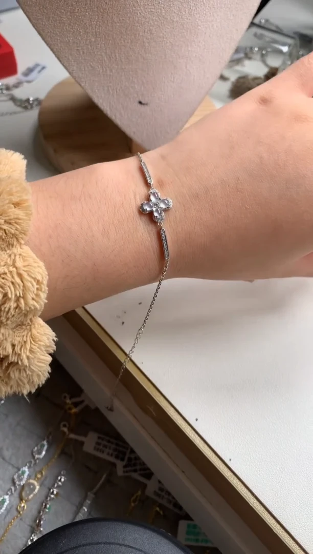 银S925镶嵌戒指翡翠手链1